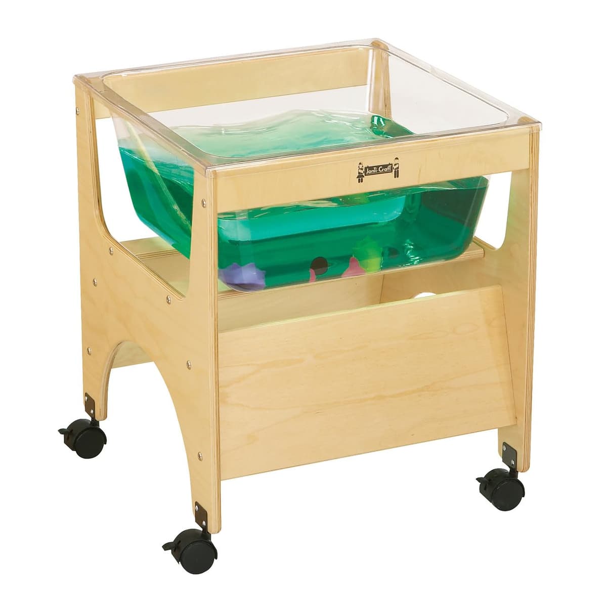 Jonti-Craft 2870JC Mesa sensorial mini transparente, madera