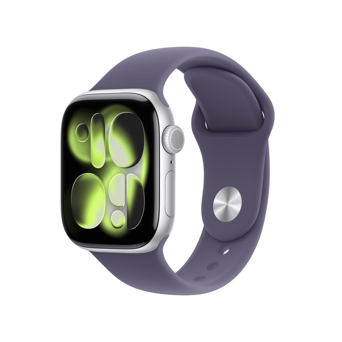 Apple Watch Series 11 [GPS + Cellular 42 mm] Smartwatch con Caja de Aluminio Plateada y Correa Deportiva Purple Fog - S/M. Puntuación de Sueño, Rastreador de Actividad, Monitoreo de Salud, Pantalla Siempre Activa, Resistente al Agua MF8H4LW/A