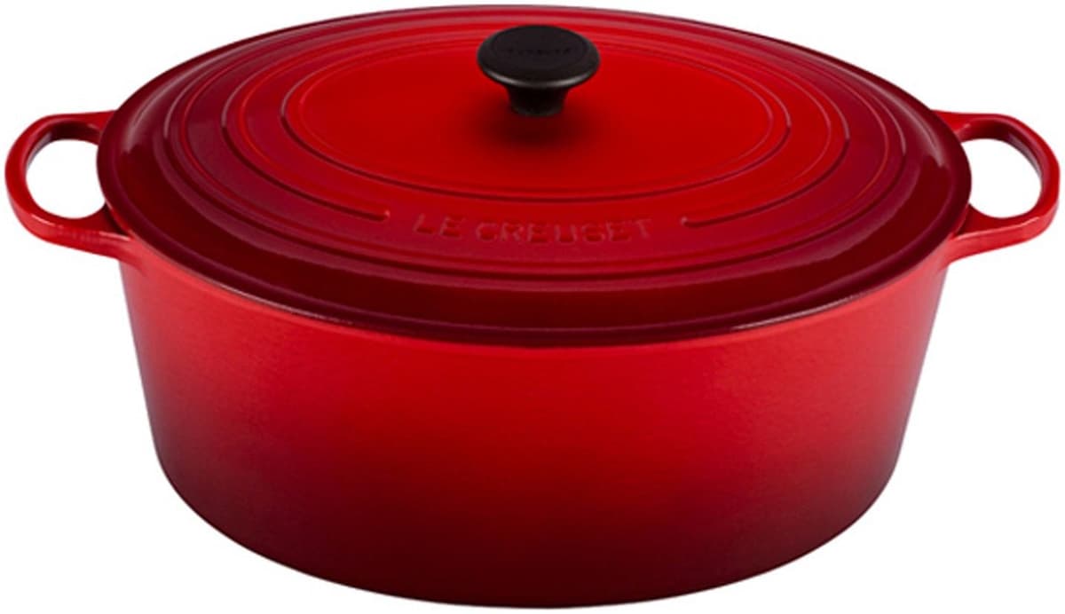 Le Creuset Olla Ovalada Signature de Hierro Fundido Esmaltado 15.5 qt - Cerise LS2502-4067