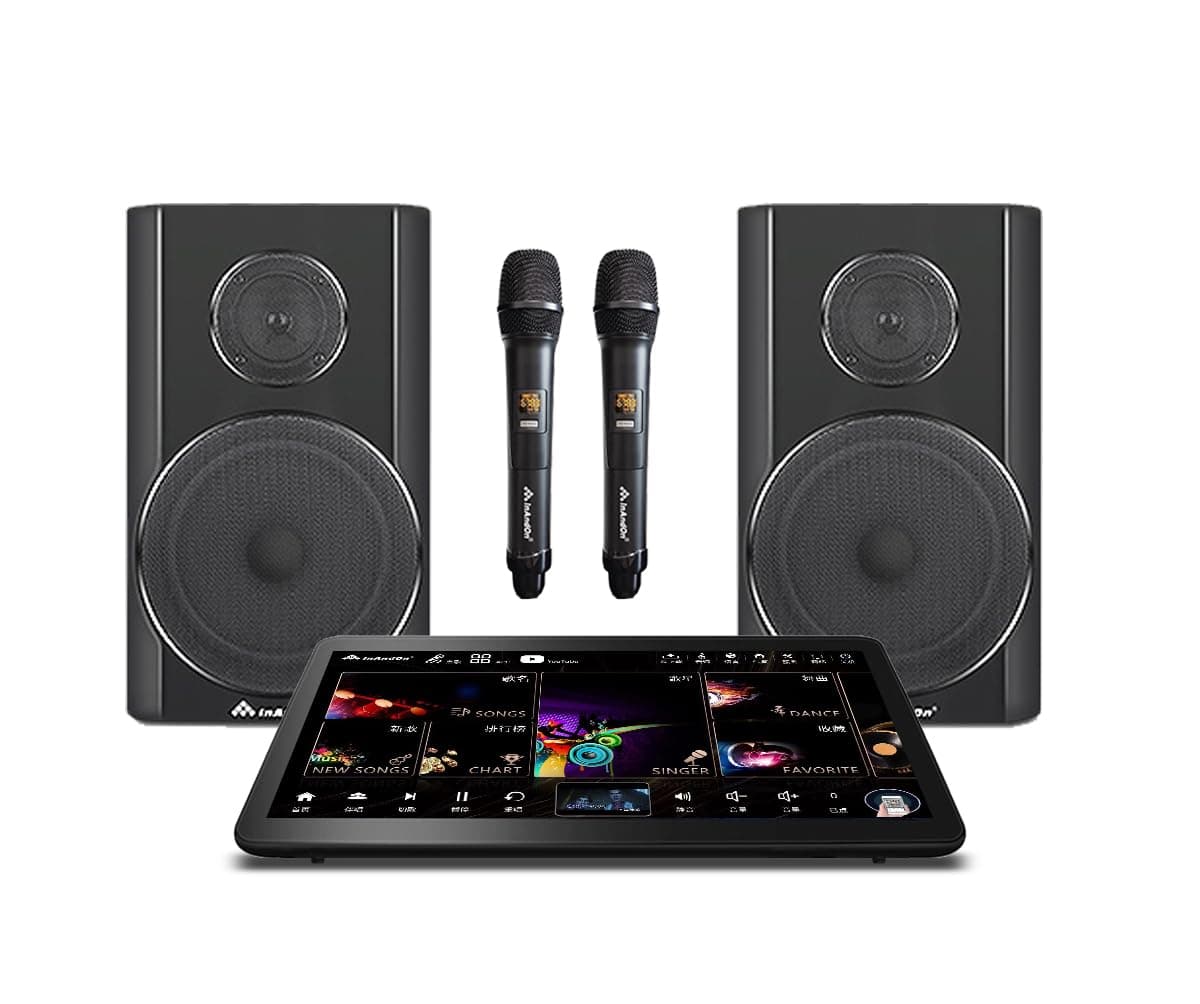 ACEUME WWW.ACEUME.COM. DAMIN800-4TB - Reproductor karaoke inteligente 15.6" con disco duro 4TB y set de parlantes