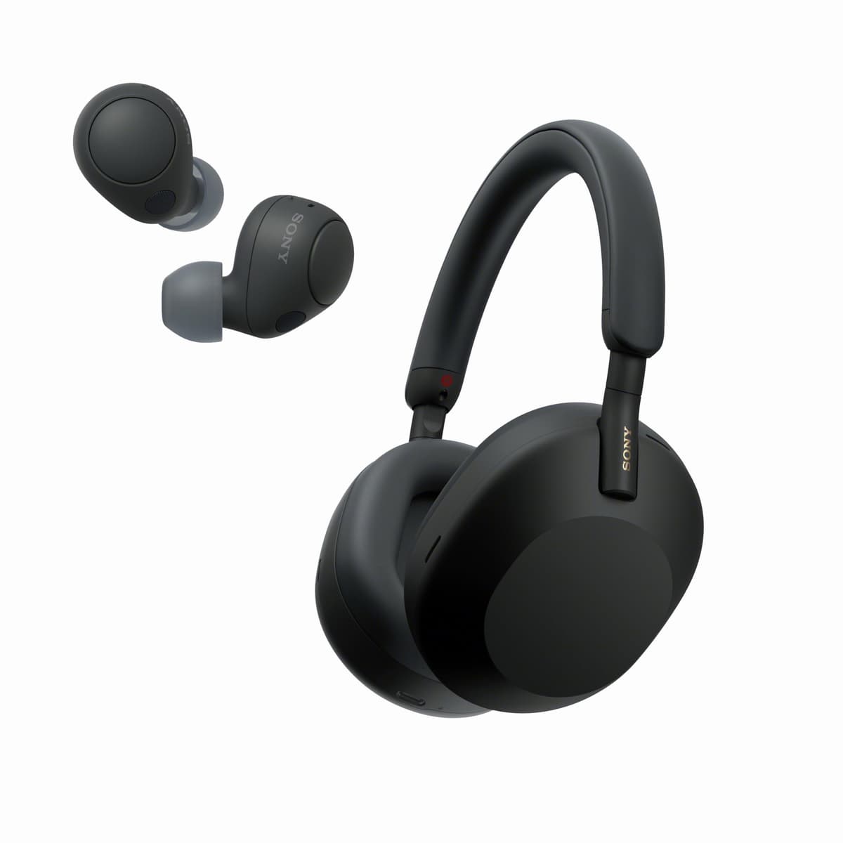 Sony WH-1000XM5 Premium Noise Canceling Headphones (Black) con WF-C700N True Wireless Earbuds Gratis (Black)
