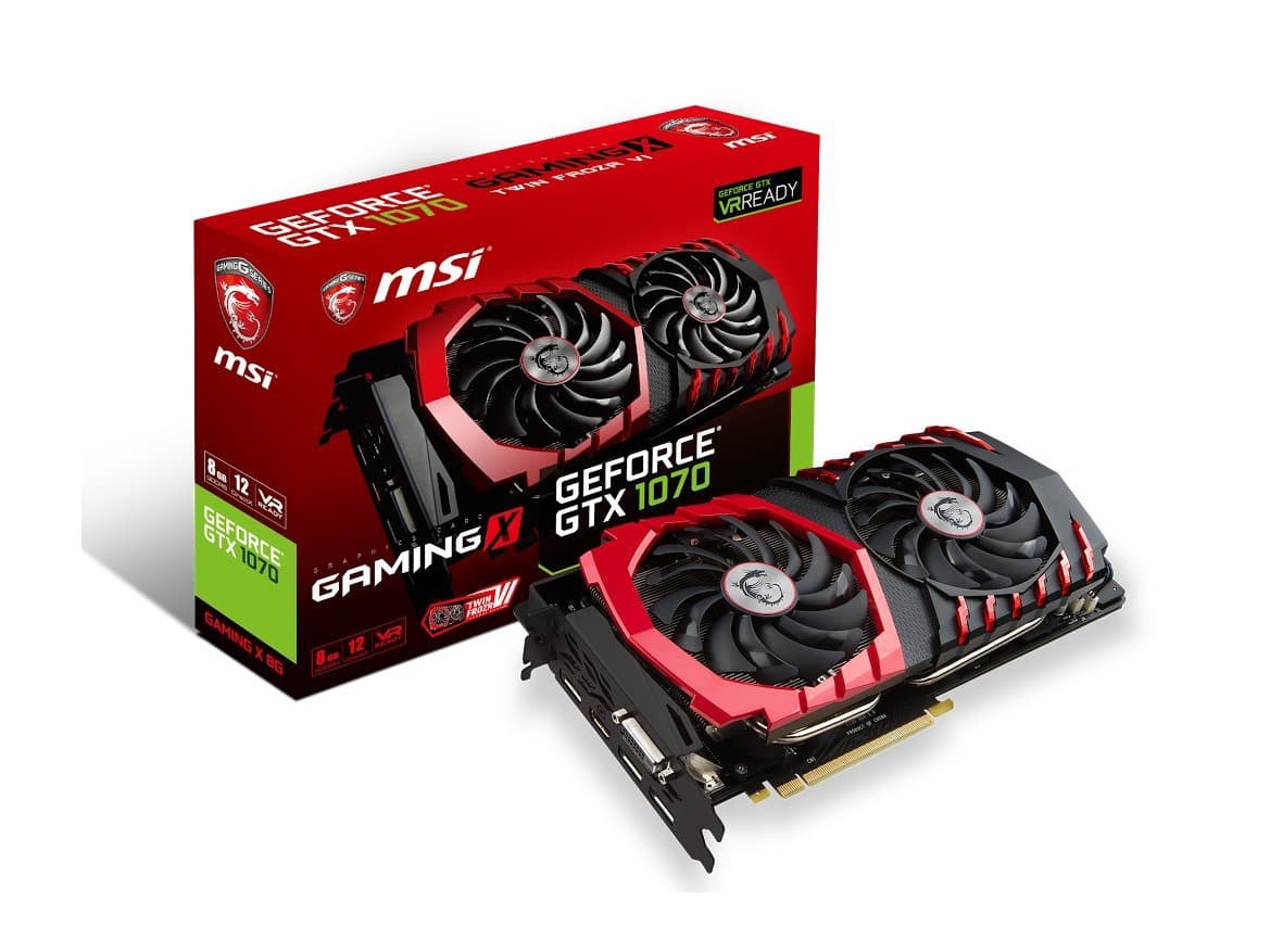 msi GeForce GTX 1070 Gaming 8GB GDDR5 SLI DirectX 12 Lista para VR (GEFORCE GTX 1070 Gaming X 8G)