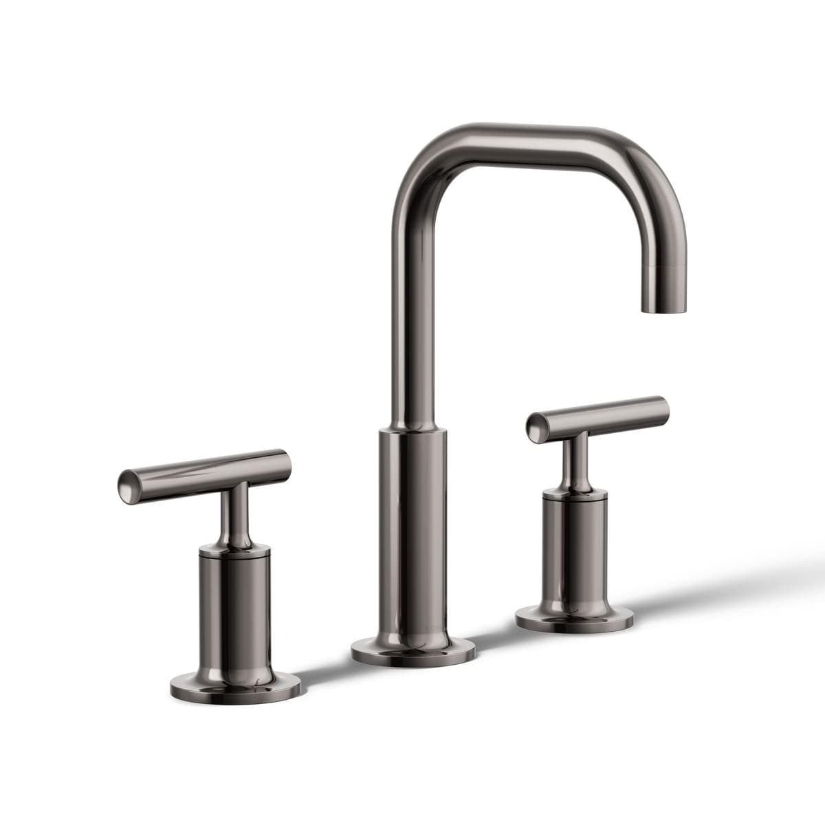 KOHLER Purist Grifo de Lavabo Widespread 3-Huecos, Vibrant Titanium 14406-4-TT