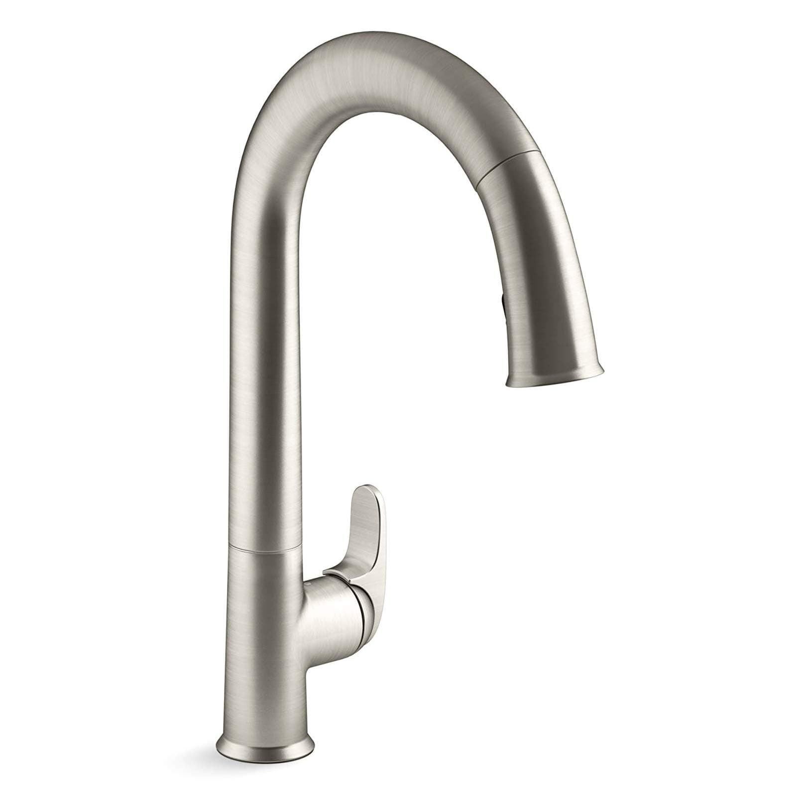 KOHLER K-72218-WB-VS Sensate Kitchen Faucet con control por voz, Vibrant Stainless