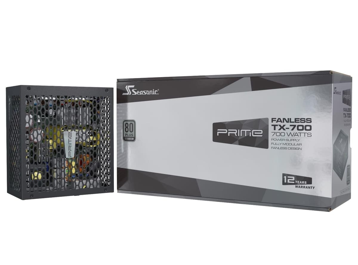 Seasonic PS SSR-700TL Prime FANLESS TX-700 700W ATX 80+ Titanium Totalmente Modular sin Ventilador PRIME-TX-700