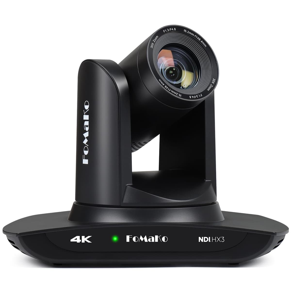 FoMaKo K30NS PTZ 4K 30x Zoom con NDI 6 / NDI HX3, AI Auto-Tracking Gen3,3G-SDI/USB3.0/HDMI/PoE