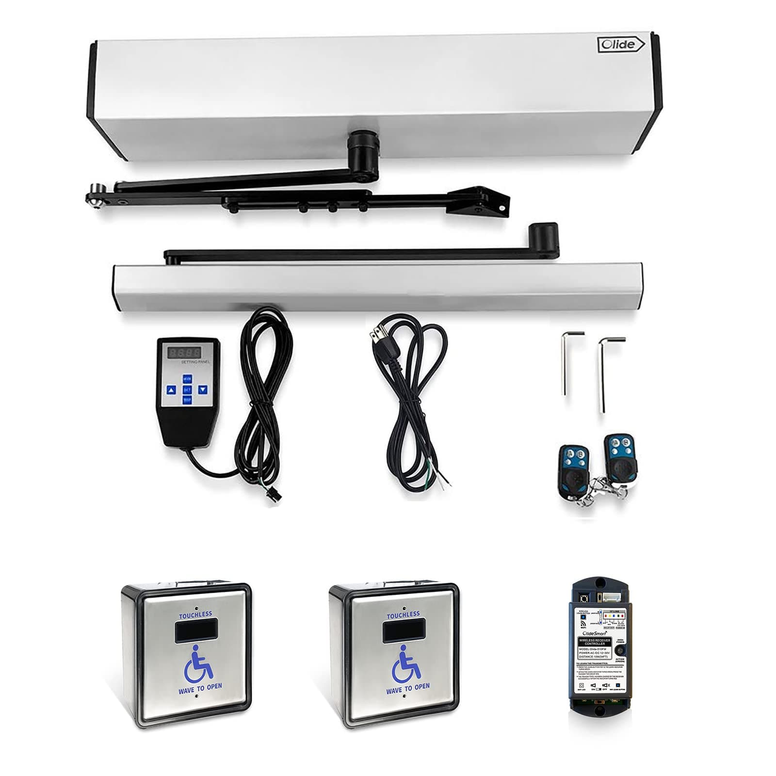 Olideauto Automatic Commercial Door Opener Electric Garage con Sensor Wave Touchless Olide-512N