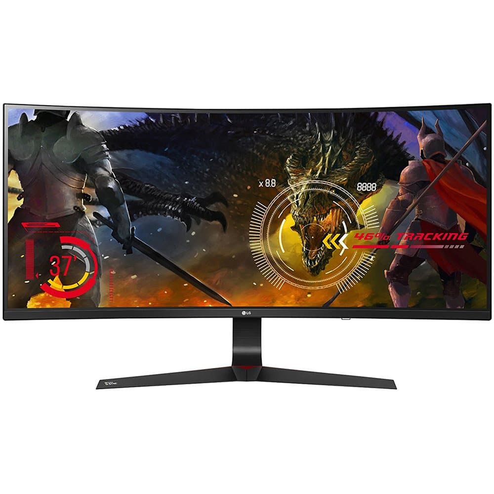 LG UltraWide 34UC89G-B Monitor Gamer 34" Curvo IPS WFHD 2560x1080 21:9 144Hz (166Hz OC) 5ms NVIDIA G-SYNC 100% sRGB DisplayPort/HDMI Hub USB 3.0 Altura Regulable Negro
