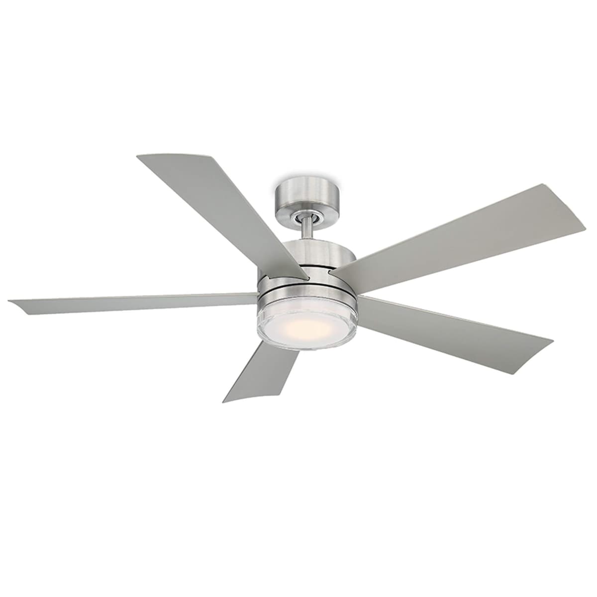 Modern Forms Wynd Ventilador de Techo Smart 52in Acero Inox con Luz LED 2700K y Control Remoto (FR-W1801-52L-27-SS)