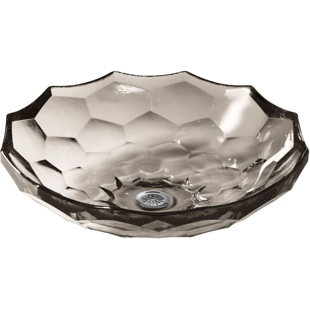 KOHLER Briolette lavabo de vidrio facetado ovalado ARTIST EDITIONS, Translucent Doe 2373-TG3