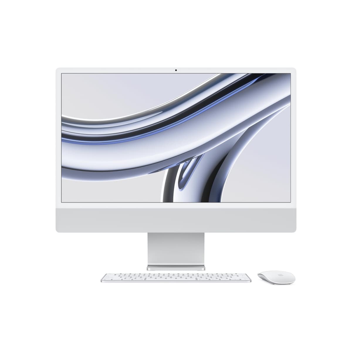 Apple 2023 iMac 24" M3 (Renewed) 8GB RAM, 256GB SSD - Silver MQRC3LL/A