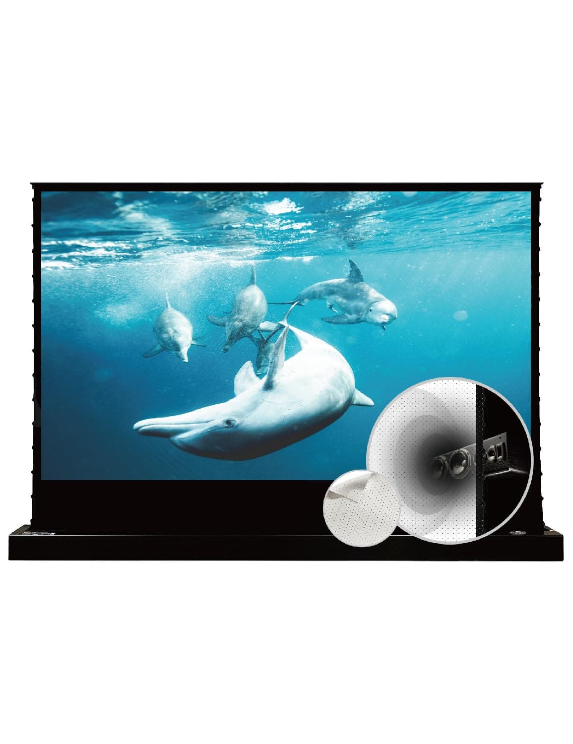 VIVID STORM SINCE 2004 VIVIDSTORM VSDSTPW110H Pantalla acústicamente transparente 110" (16:9) con base elevable