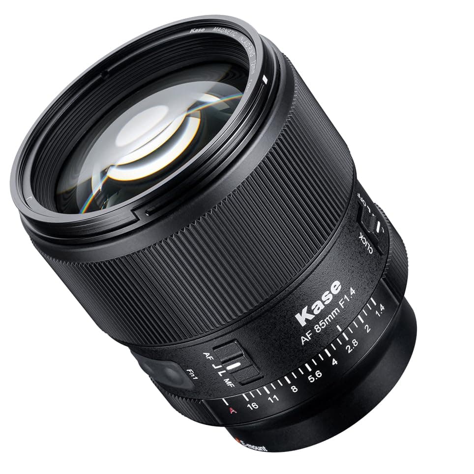 Kase 85mm F1.4 AF - Lente con anillo magnético frontal para filtros Revolution (Compatible Sony E) 1117180121