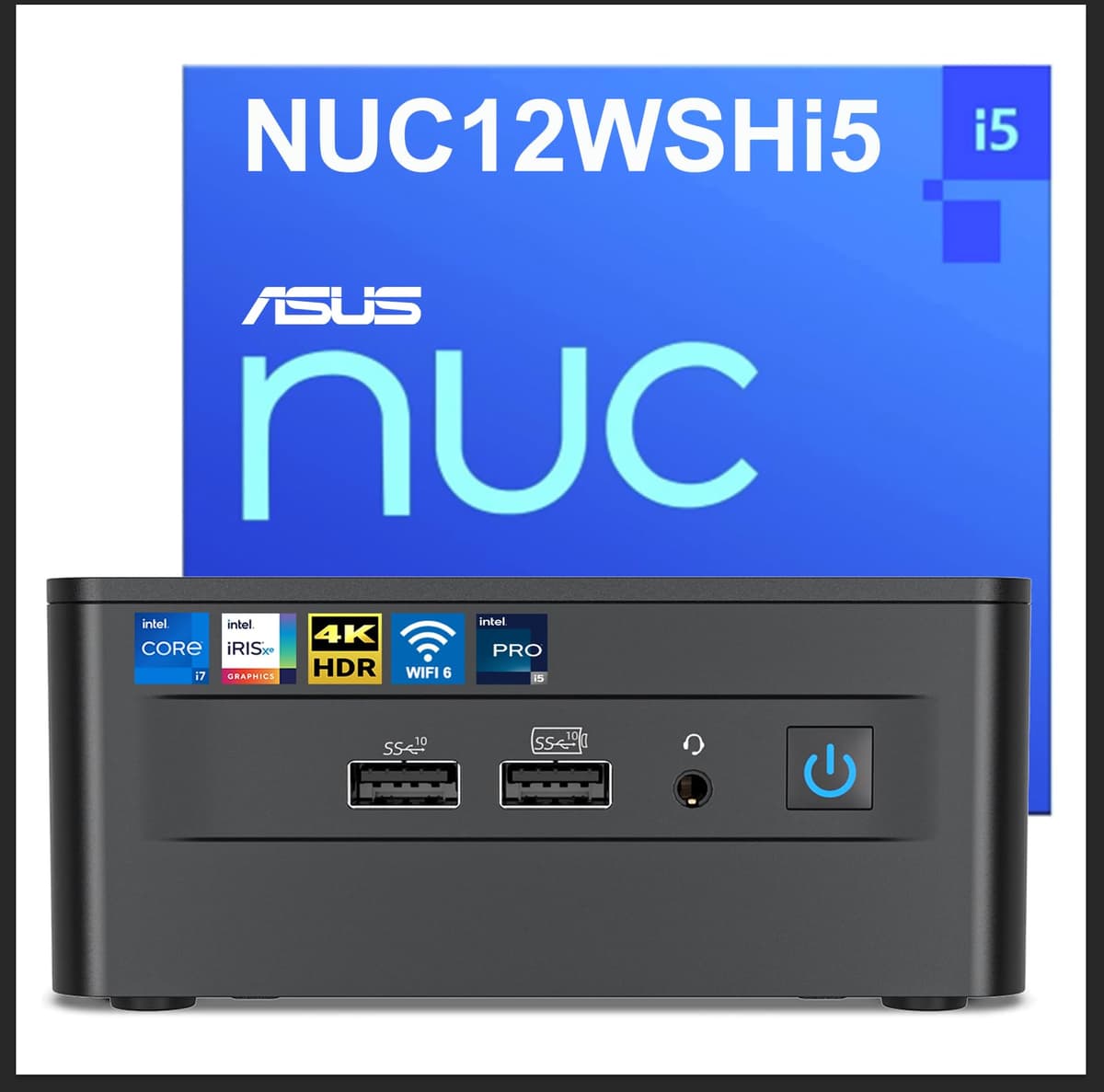 Geekplus ASUS NUC 12 Pro Mini PC i5-1240P, 16GB RAM, 256GB PCIe 4.0, Iris Xe, WiFi6E, BT5.3, Win11 Pro NUC12WSH