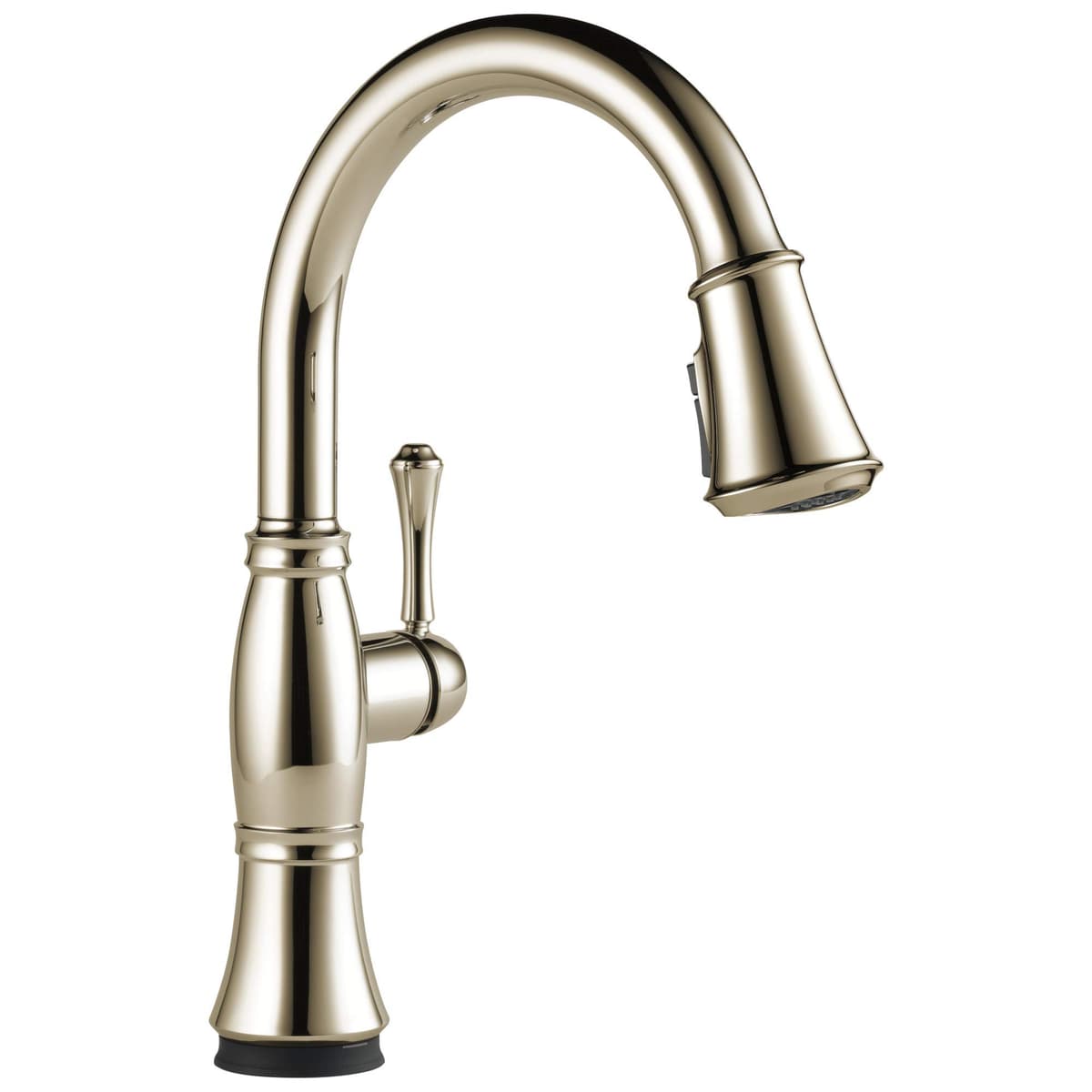 Grifo Delta Cassidy Touch con rociador extraíble y tecnología Touch2O, Lumicoat Polished Nickel 9197T-PN-PR-DST