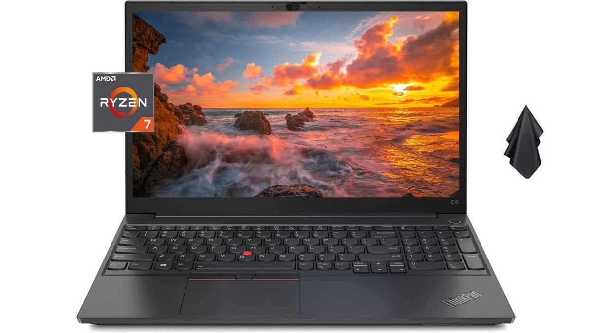 Lenovo ThinkPad E15 Business Laptop 15.6" FHD AMD Ryzen 7 5700U 40GB RAM 1TB PCIe SSD Windows 11 Pro WY-20YG003DUS-40G-1TBSSD-FBA