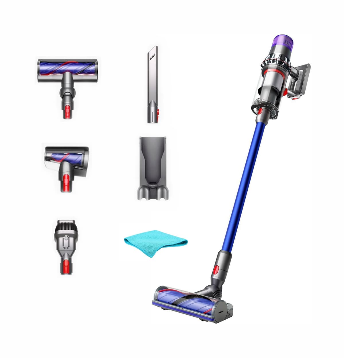 Dyson V11 Aspiradora inalámbrica tipo stick - Nickel/Blue, HEPA, hasta 60 min de autonomía