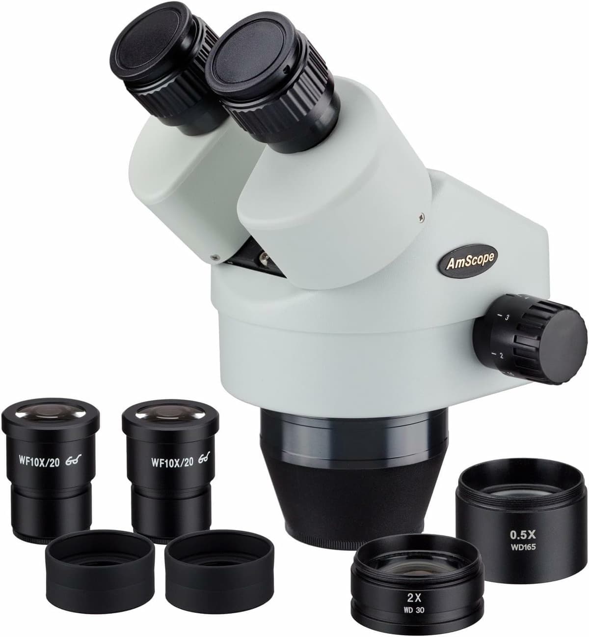 AmScope SM3590B Cabezal binocular estéreo con zoom 3.5X-90X