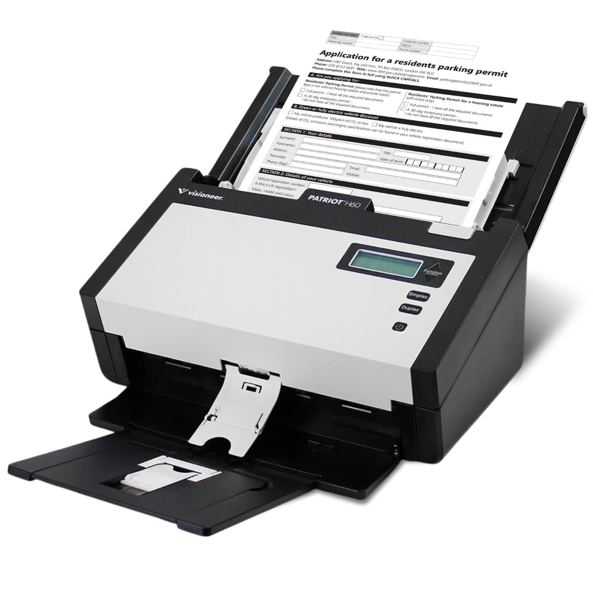 Visioneer Patriot H60 - Escáner dúplex con ADF PH60-U