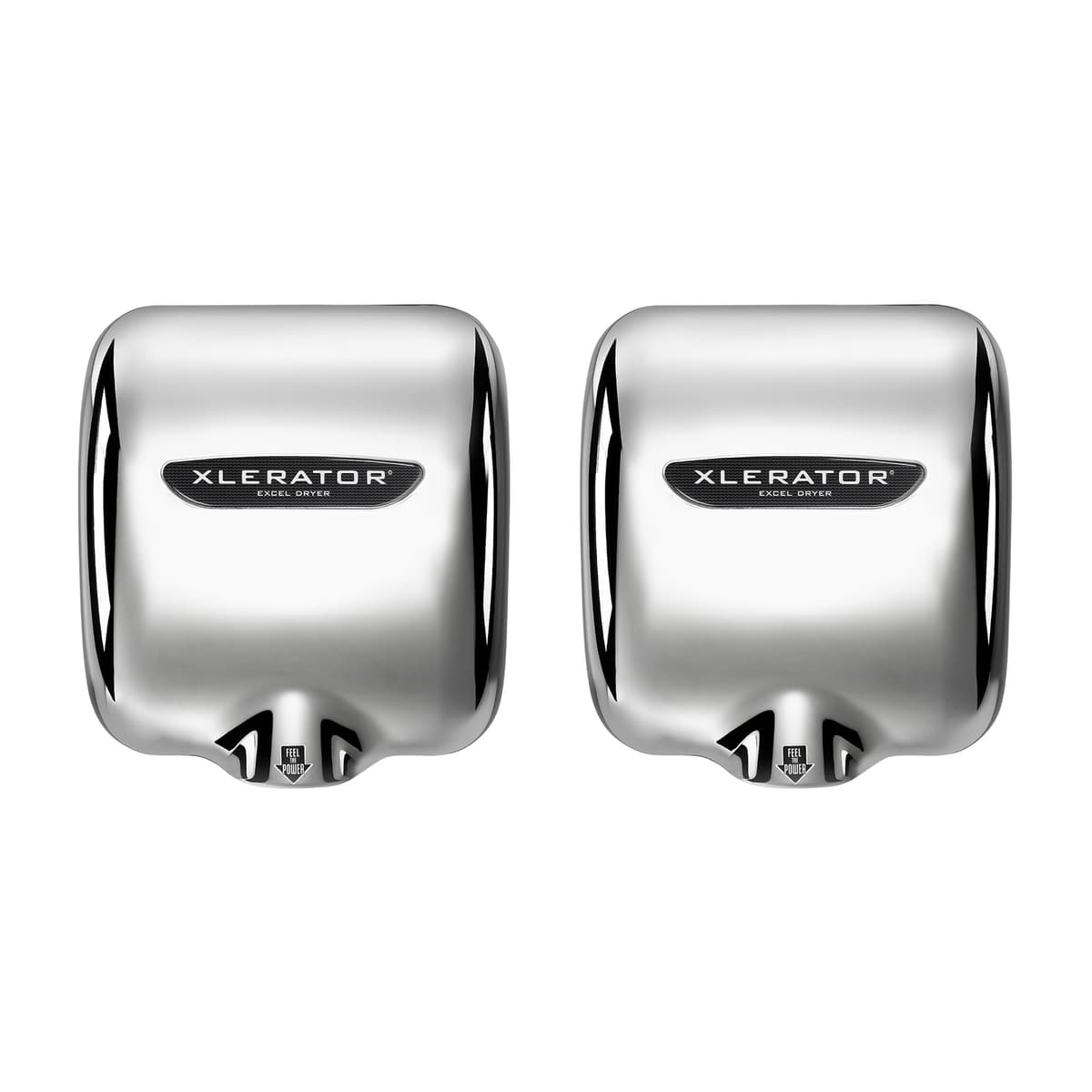 XLERATOR XL-SB 1.1N Secador de manos comercial alta velocidad, cubierta acero inoxidable cepillado, sensor automático, control de velocidad y calor, 110/120V (2 Pack)
