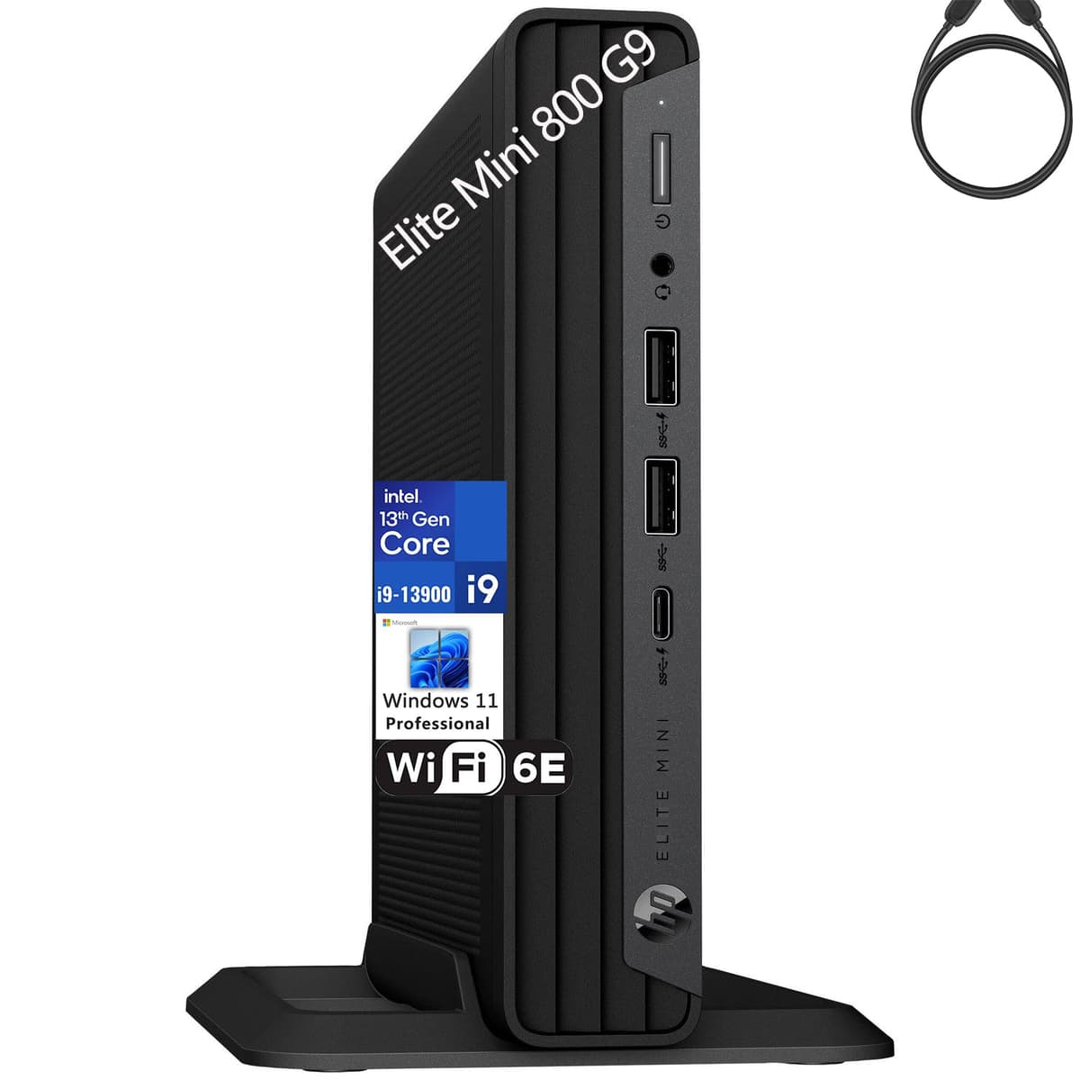 HP Elite Mini 800 G9 - Desktop mini empresarial con Intel Core i9-14900, 32GB DDR5 y 2TB PCIe SSD