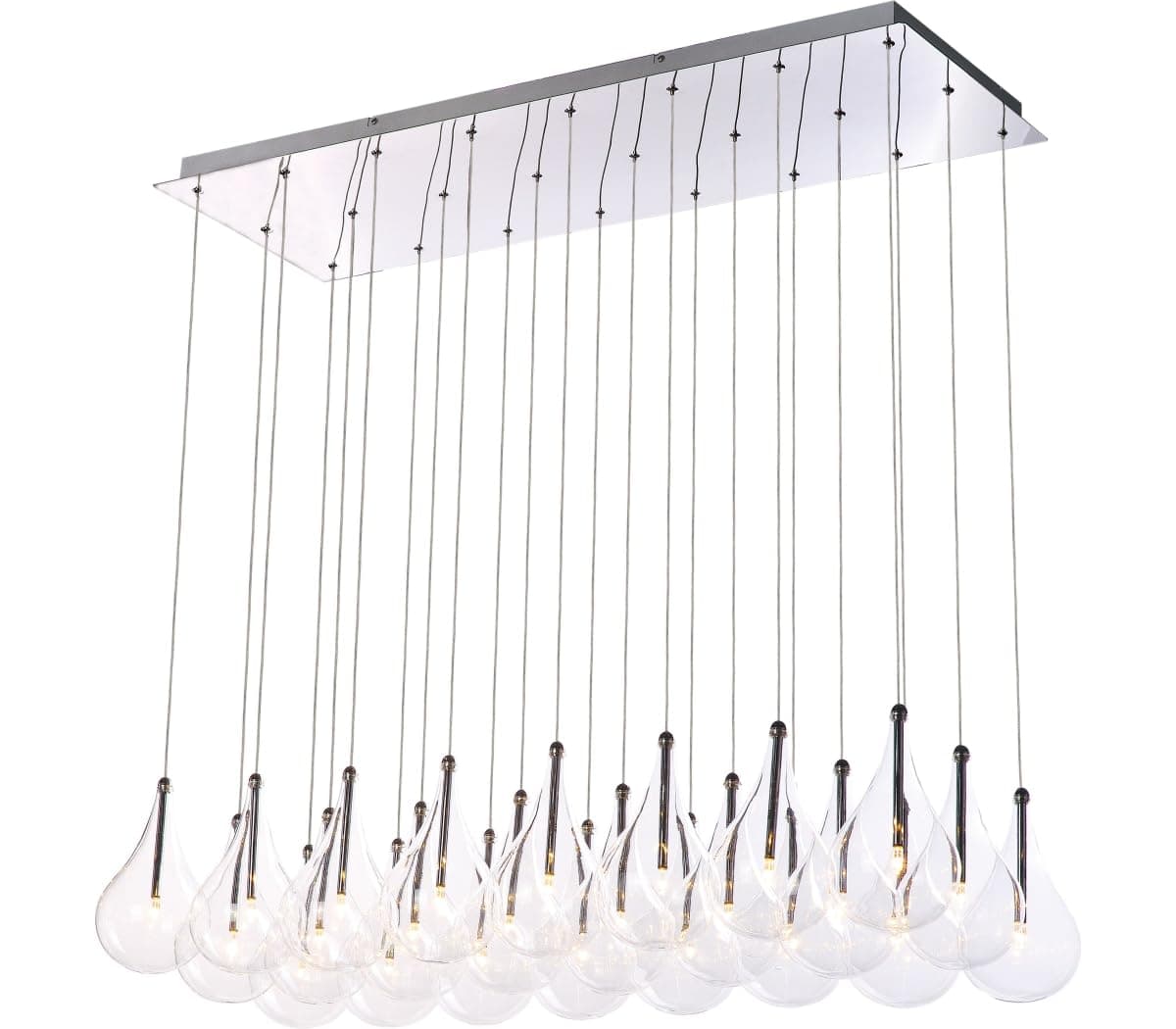 ET2 Larmes Candelabro Pequeño 24 Luces en Cromo Pulido E20118-18