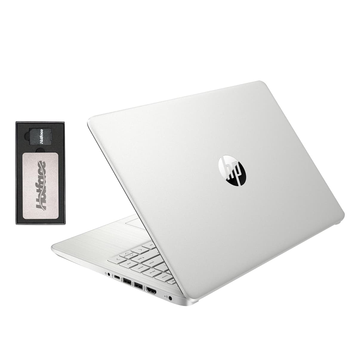 HP Stream 14" HD BrightView Laptop, Intel Celeron N4120, 32 GB RAM, 288 GB de almacenamiento (128 GB eMMC + estación de acoplamiento SSD de 160 GB), Intel UHD Graphics, cámara HD, Wi-Fi, 1 año de Office 365, Windows 11 S, plateado HP Stream N4120