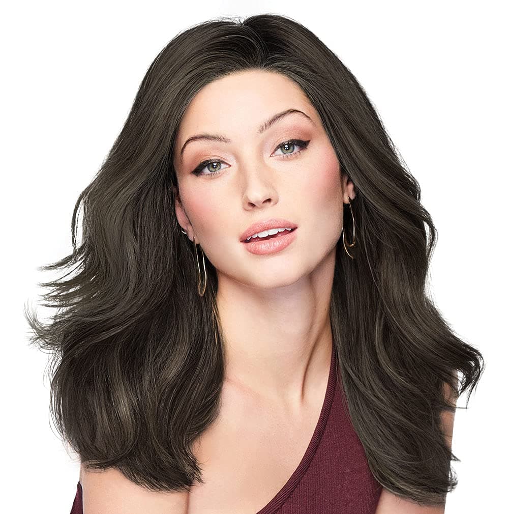 Peluca Raquel Welch Style Society de cabello largo y ondulado por Hairuwear, talla media, RL2/4 Negro intenso