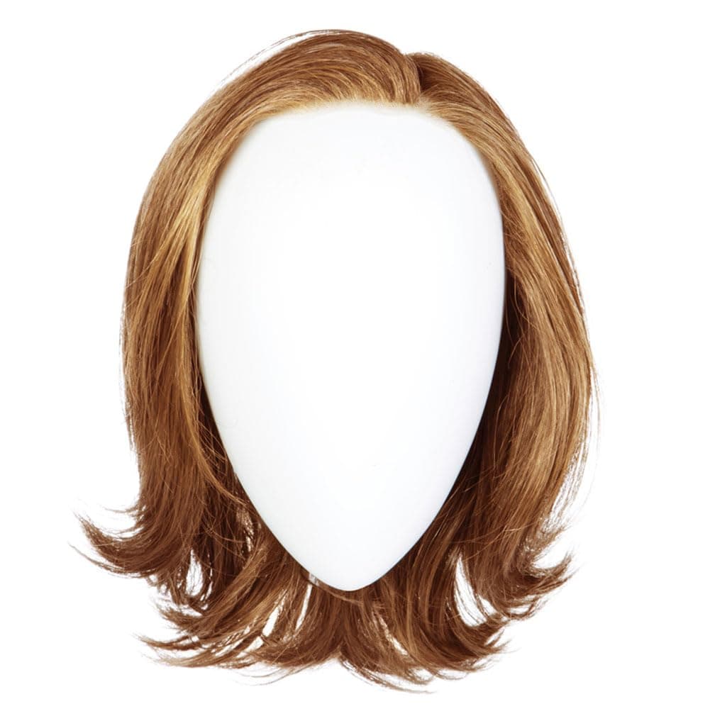 Hair u wear Raquel Welch Take A Bow - Wig a la altura de la barbilla, capas, base hecha a mano, Petite Average, RL14/25SS Shaded Honey Ginger