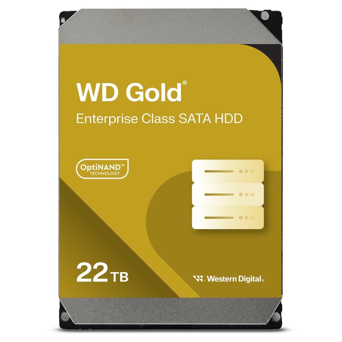 Western Digital 22TB WD Gold Unidad de Disco Duro Interna SATA Clase Empresarial - 7200 RPM, SATA 6 Gb/s, 512 MB de caché, 3.5" - WD221KRYZ