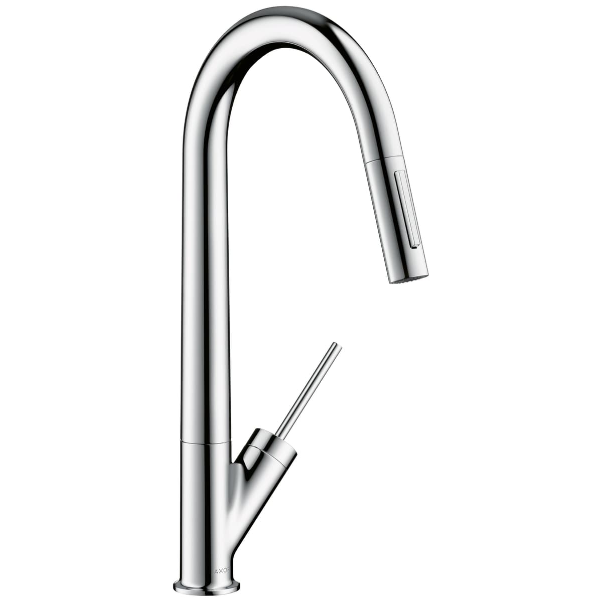 AXOR Starck Grifo de Cocina Alto con Rociador Extraíble y Dock Magnético, Cromo 10821001 010821001