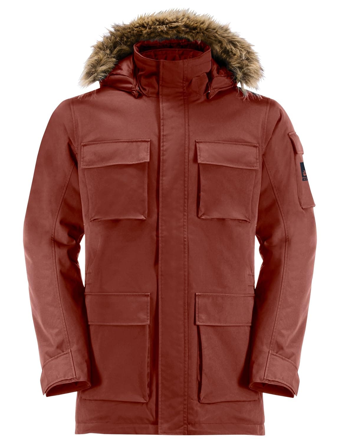 Jack Wolfskin Men's Glacier Canyon Parka Jacket - Intense Rust - L 1107674_J0126