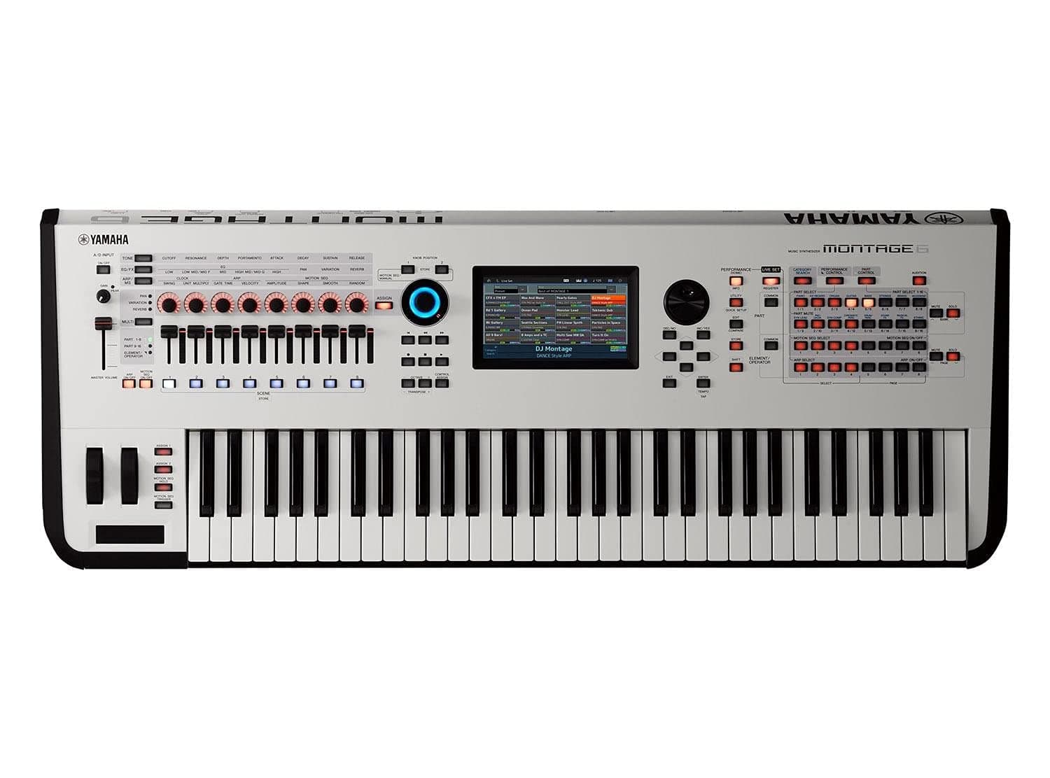 Yamaha Montage6 Sintetizador Workstation de 61 Teclas (Blanco) MONTAGE6 WH