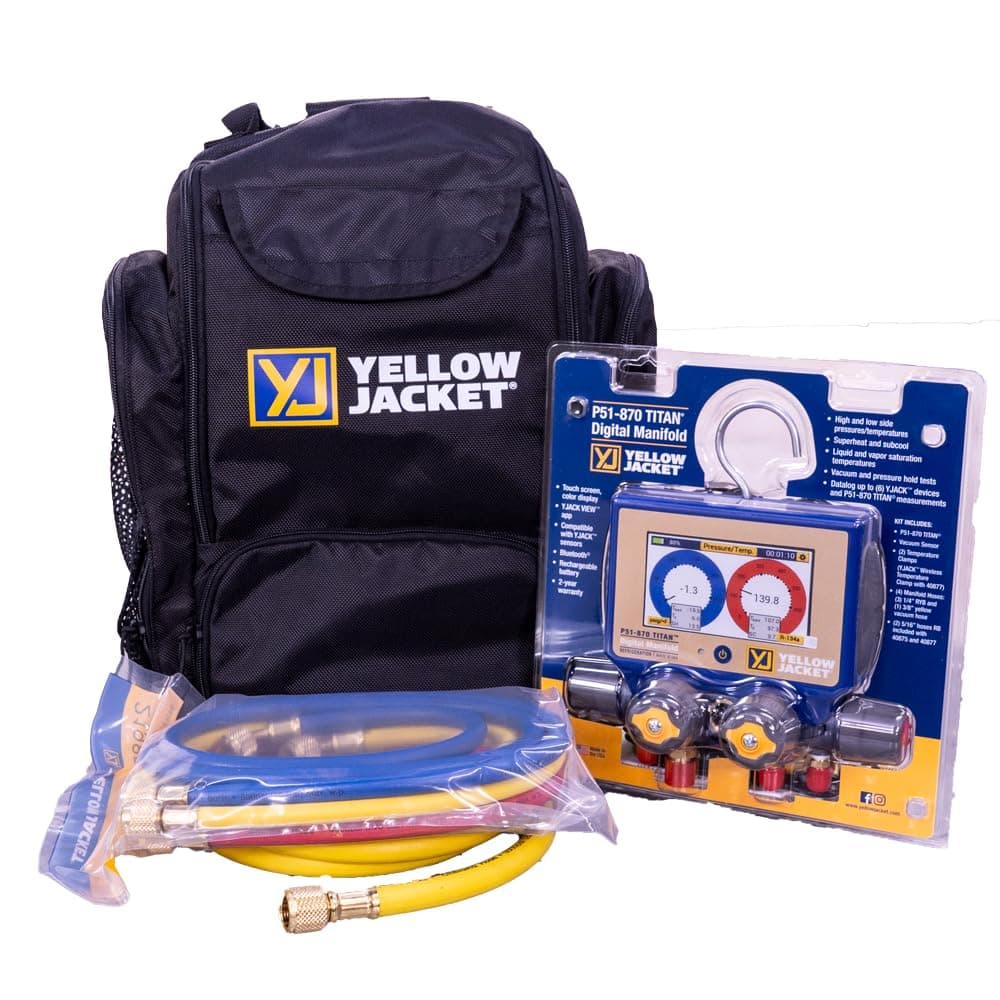 Ritchie Yellowjacket Titan Digital Manifold 40870 P51-870 Con Accesorios