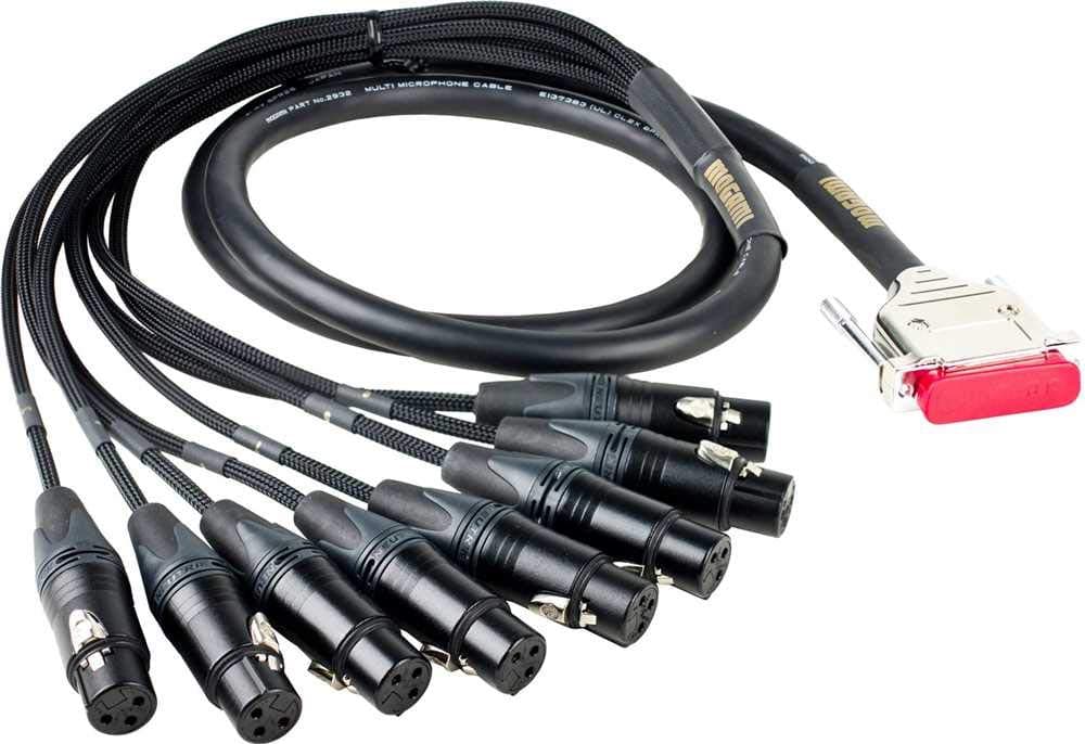 Mogami Gold DB25-XLRM-50 Cable de Interfaz para Grabadora Analógica, 8 Canales, DB25 a XLR Macho, 50 ft. GOLD DB25-XLRF-50
