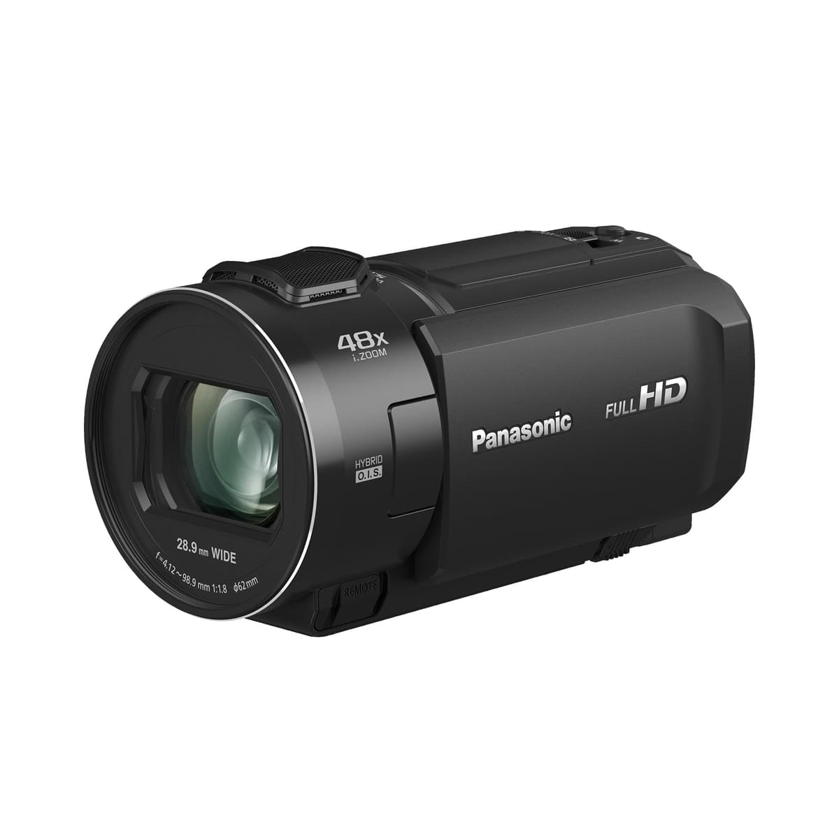 Cámara de video Panasonic Full HD con zoom 24x y lente F1.8 HC-V900E-K