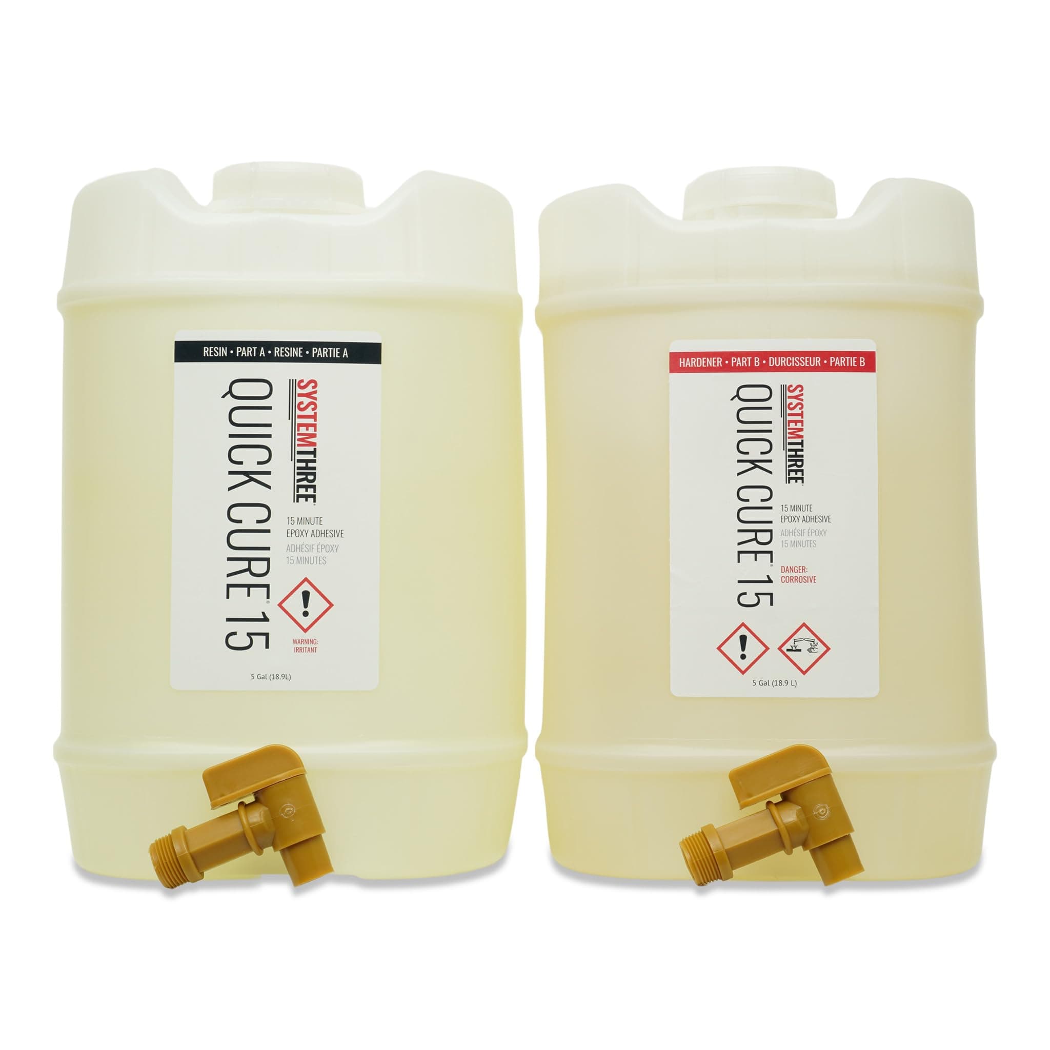 System Three Quick Cure 15 Epoxy Adhesive Kit 10 galones (mezcla rápida 15 min) 1010K60