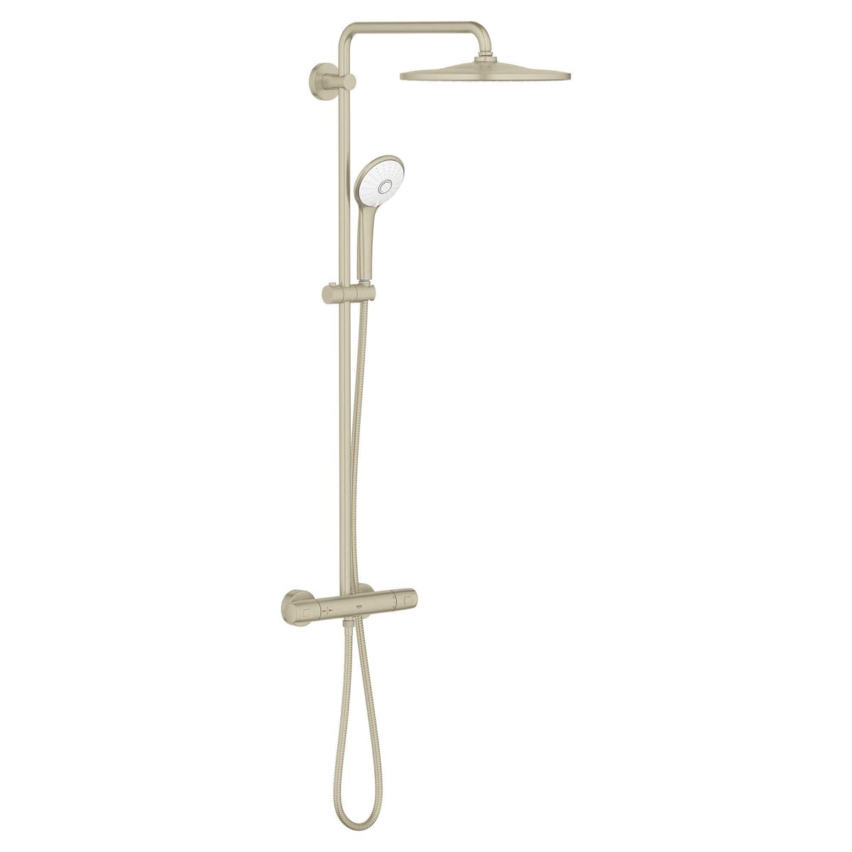 GROHE Euphoria 310 CoolTouch Sistema de Ducha Termostático 12" Rainshower, Níquel Cepillado 26726EN0