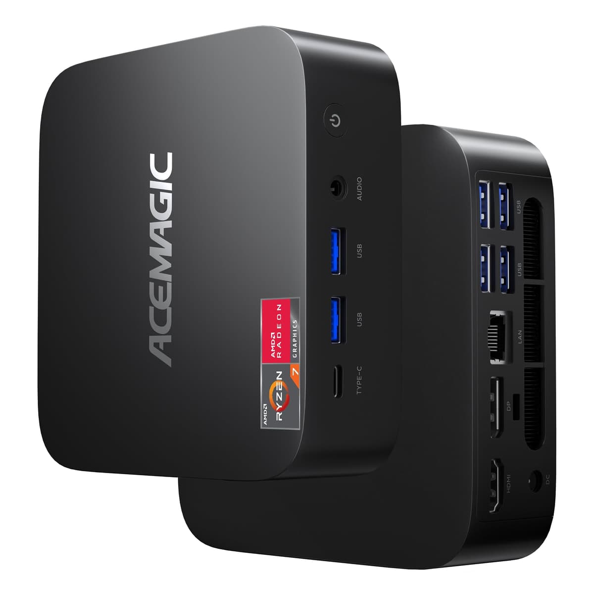 ACEMAGICIAN Kron Mini K1 Mini PC Ryzen 7 7730U 32GB RAM 512GB SSD 4K Triple Display WiFi6 Bluetooth AM06-5800U-32+512