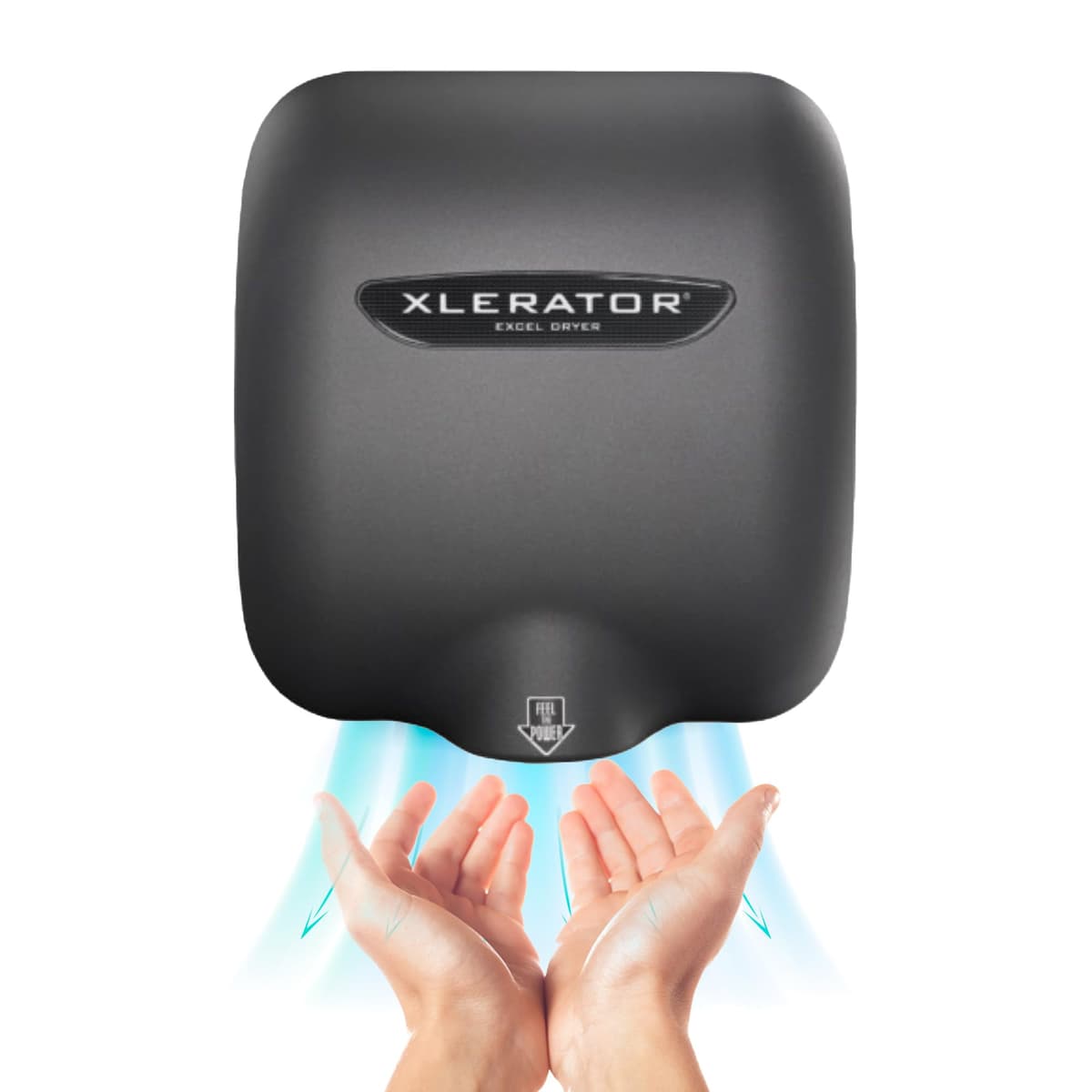 XLERATOR XL-GR Secador de manos automático de alta velocidad con cubierta grafito, 12.5 A, 110/120 V XL-GR-110V