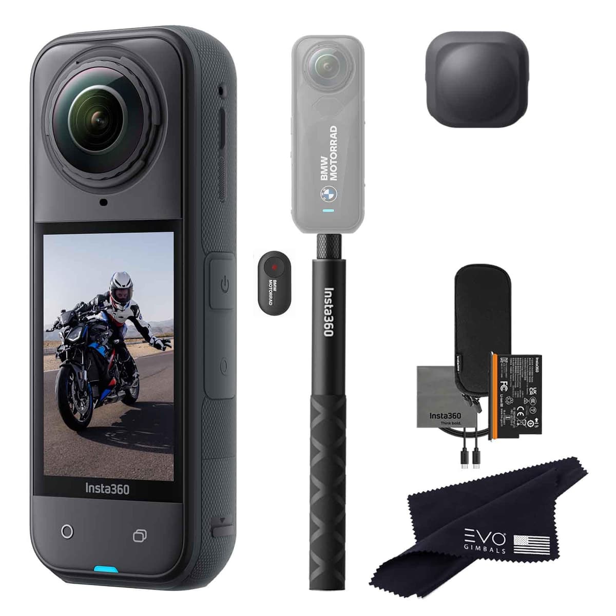 Insta360 X5 BMW Motorrad Limited Edition Basic Bundle - Cámara 360 8K X5_BMW-ALT2