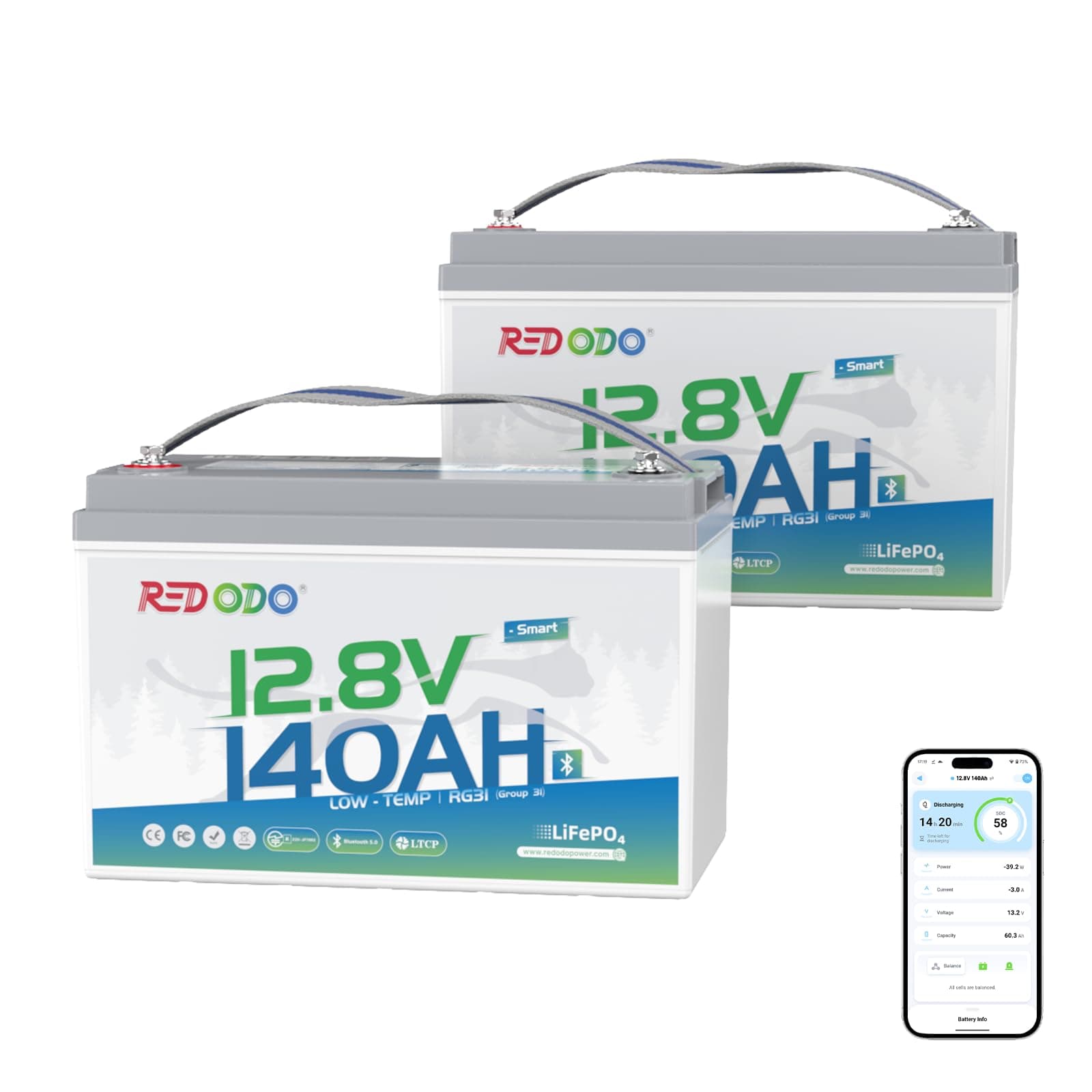 Redodo A Bluetooth 12V 140Ah group31 low temp