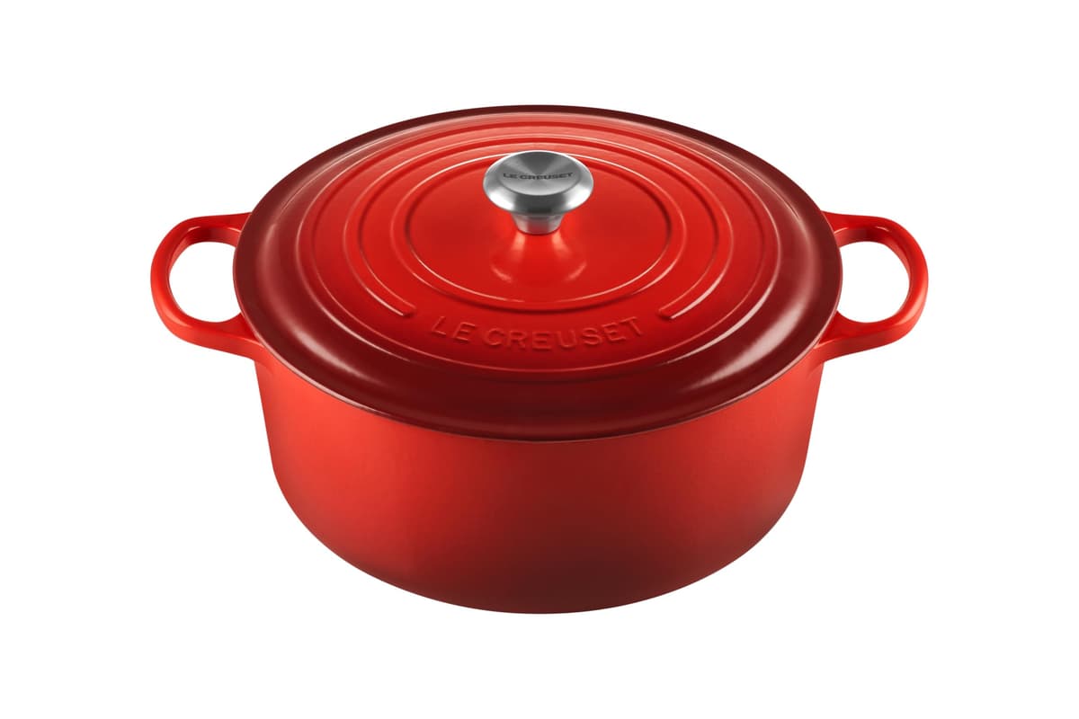 Le Creuset Olla holandesa redonda esmaltada Signature 9 qt., Cerise LS2501-3067SS