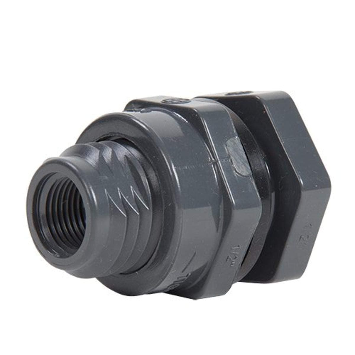 Hayward BFA1060SFS Flange estándar Bulkhead Fitting 6" Socket x Socket PVC con sellos FPM