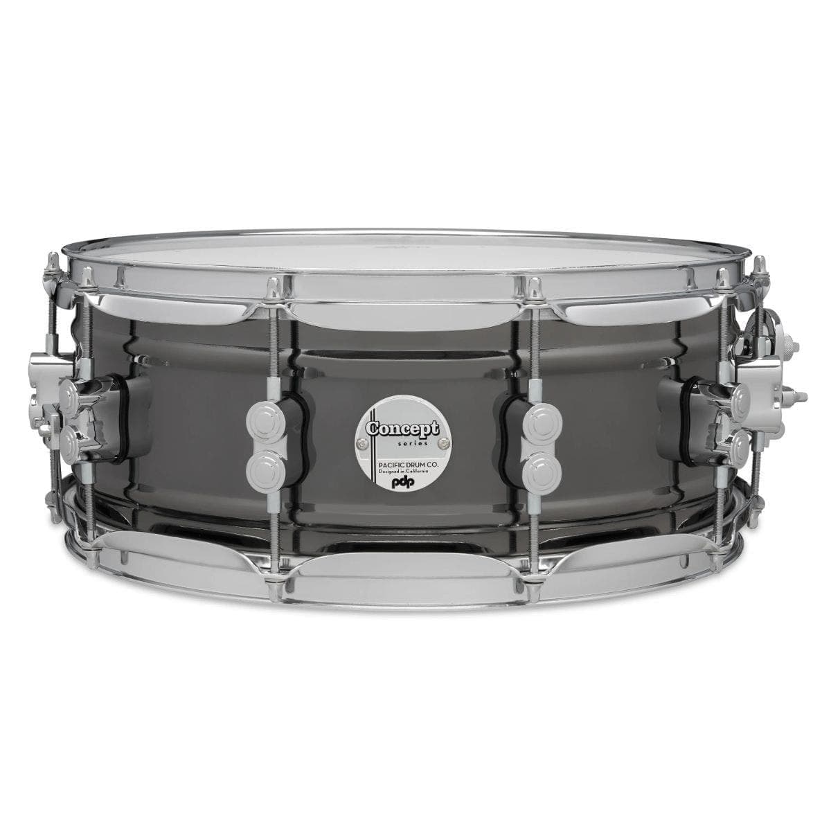 Pacific Drums PDP Concept Series Caja de Acero con Acabado Níquel Negro 5.5" x 14" PDSN5514BNCR EXP
