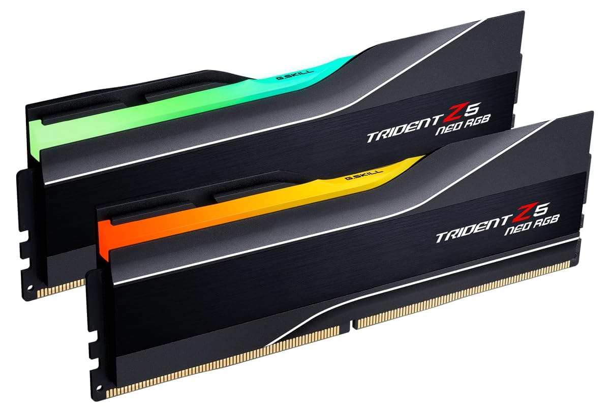 G.SKILL Trident Z5 Neo RGB DDR5 128GB (2x64GB) 6000MT/s CL36 Matte Black F5-6000J3644D64GX2-TZ5NR