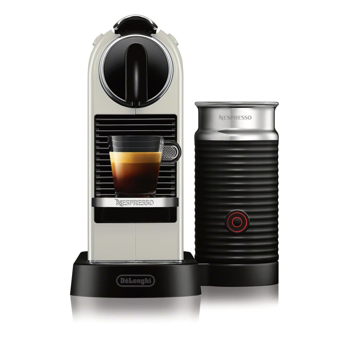 Nespresso CitiZ &milk Coffee and Espresso Machine by De'Longhi, White, EN267WAE