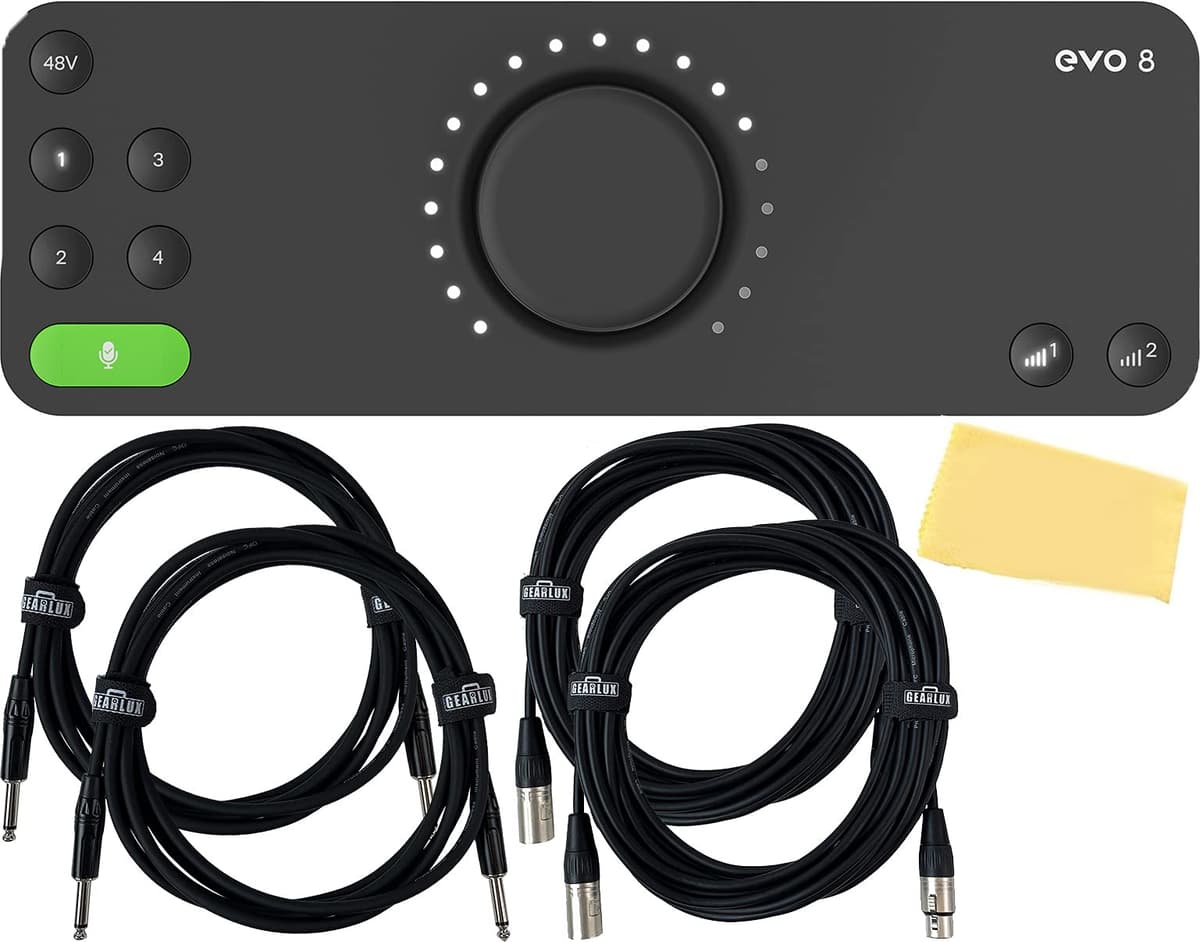 Audient EVO 8 Interfaz de Audio USB 4-in/4-out (EVO8) - Bundle