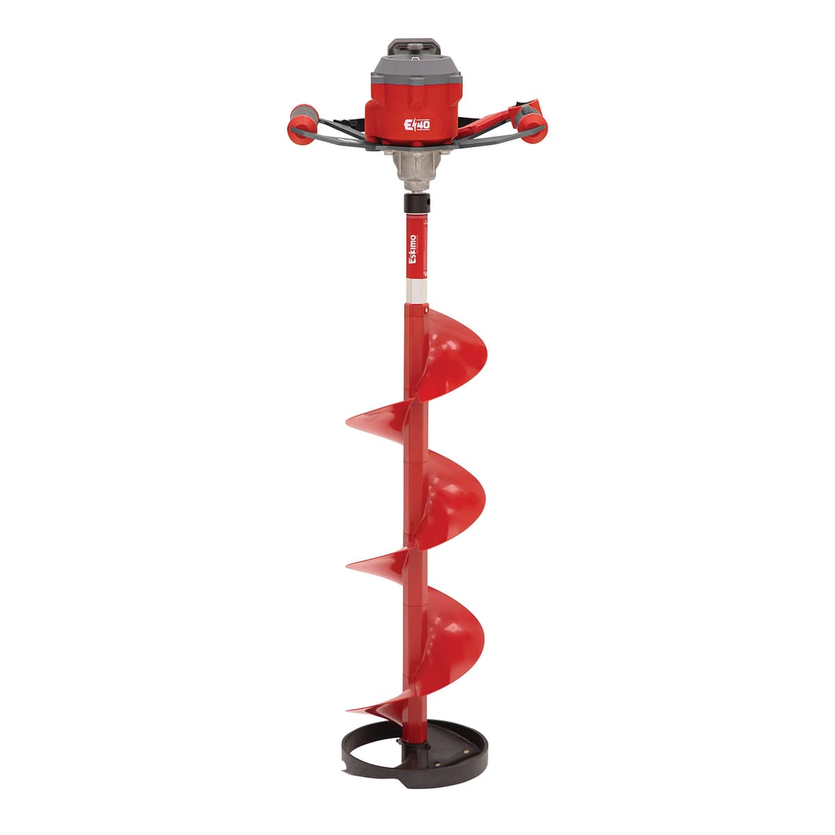 Eskimo E40 taladro eléctrico para hielo 10" 40V, bit composite, rojo (45900)