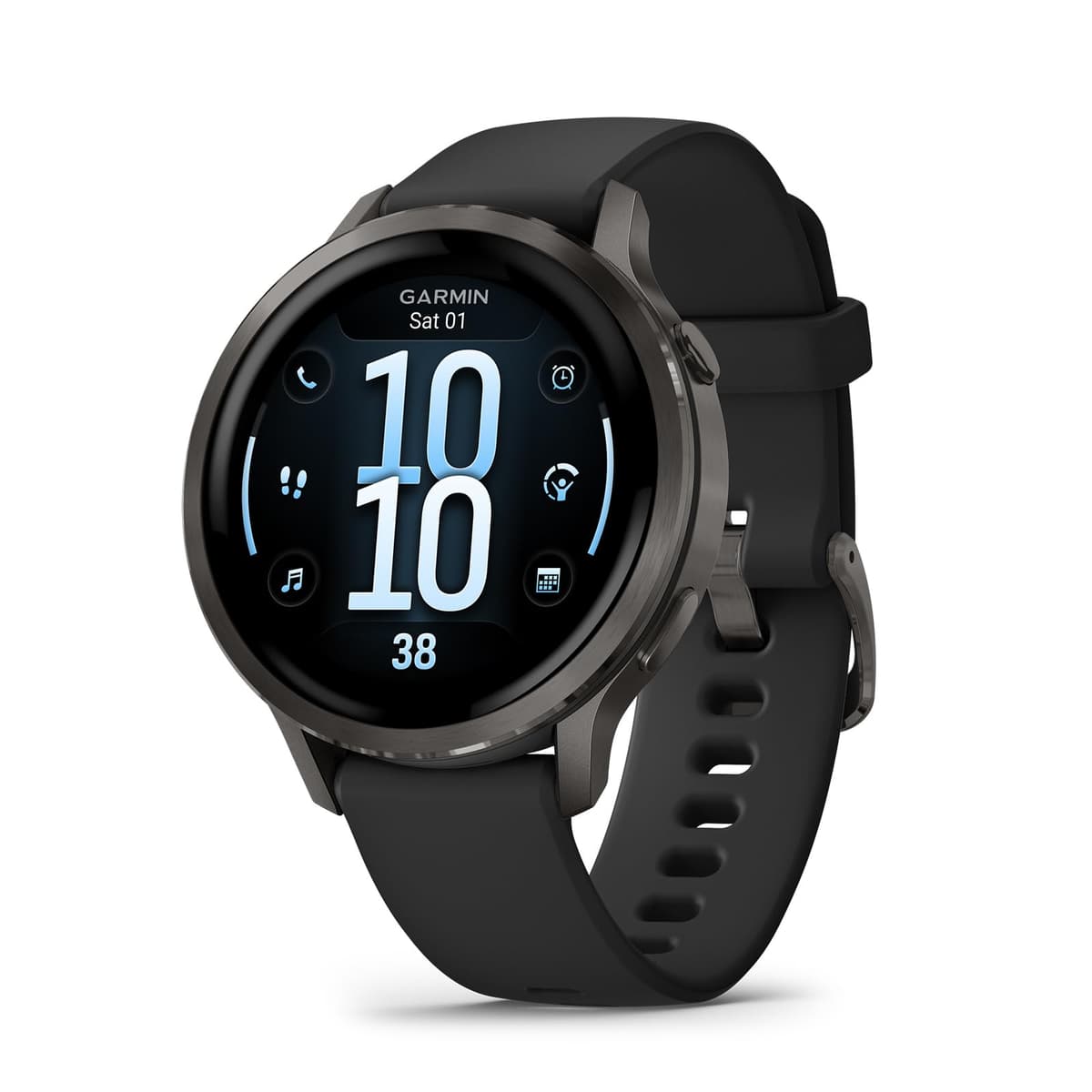 Garmin Venu 4 (41mm) Smartwatch GPS - Slate con correa de silicón negra 010-03013-02